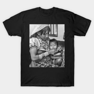 Vintage Photo of Kuna Mother and Baby T-Shirt